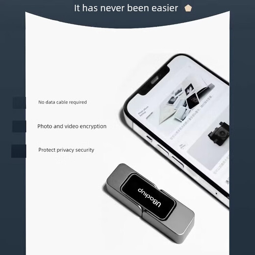 Western Thunder 4-in-1-Mini-High-Speed-Mobile-Kleinfestplatte Android- und Apple-Handy-Fotoalbum Automatisches Backup-Artefakt leuchtende U-Disk 1 TB USB3.0