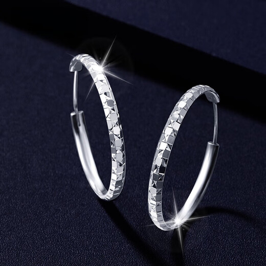 Fiber bundle platinum earrings pt950 platinum earrings ear studs ear buckles ear hooks platinum earrings sparkling earrings sparkling earrings 6.02g (pair)