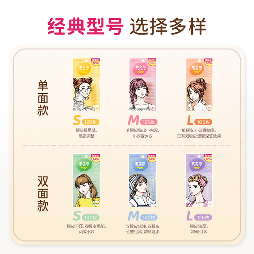 Su Zhiran double eyelid patch with added volume, skin color, invisible, natural swollen eye bubbles for men and women, single sided M04112 pieces