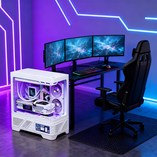 ASUS family bucket 9800x3d host RTX5070Ti 5080/5070 graphics card assembly computer host game host e-sports design desktop host DIY complete machine 9800X3D+32G+1T丨Configuration one