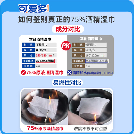 Lovely 75% alcohol wipes, disinfectant wipes, hospital sanitary cleaning and sterilizing wipes, large pack, affordable for home use