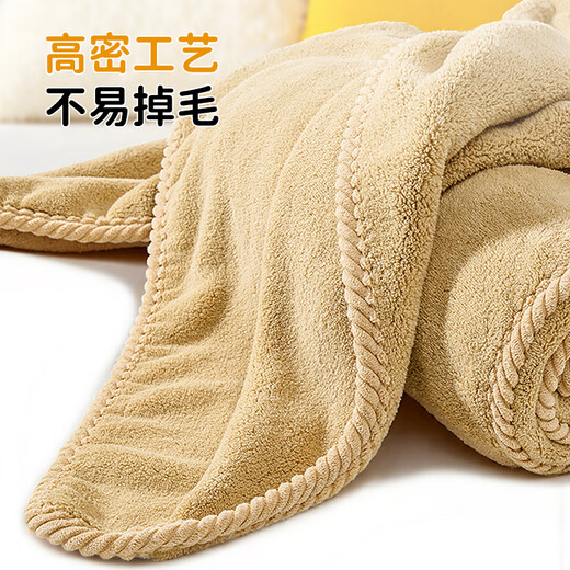 JKULNING pet bath towel brown dog absorbent towel thickened quick-drying cat teddy bath towel non-stick coral velvet