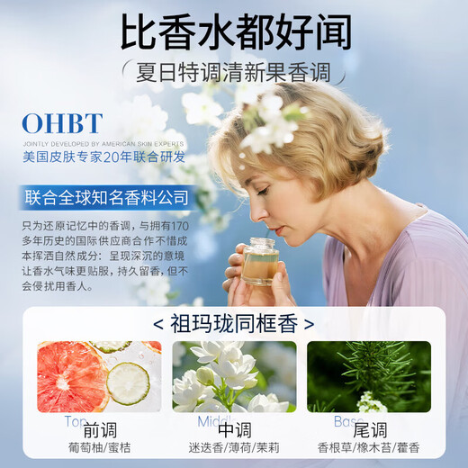 OHBT antiperspirant deodorant armpit deodorant antiperspirant spray 50ml for men and women special tetrachlorohydroxyaluminum zirconium odor eradication liquid