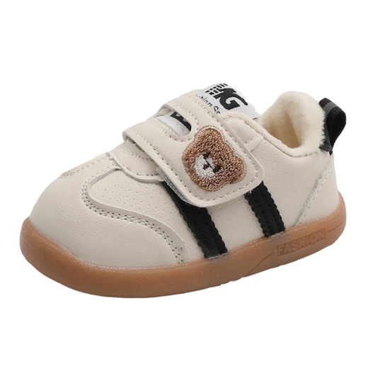 YEEHOO FASHION Ying's winter baby toddler shoes 03 years old plus velvet warm shoes children's soft sole A03 green second cotton 13 inner length cm 19 size