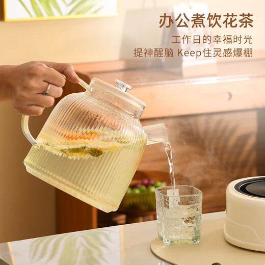 Health kettle, kettle, hot water kettle, thermostatic kettle, tea kettle, tea kettle, one-piece glass, fully automatic, small household, multifunctional office, large capacity, high borosilicate glass with tea drain 2L