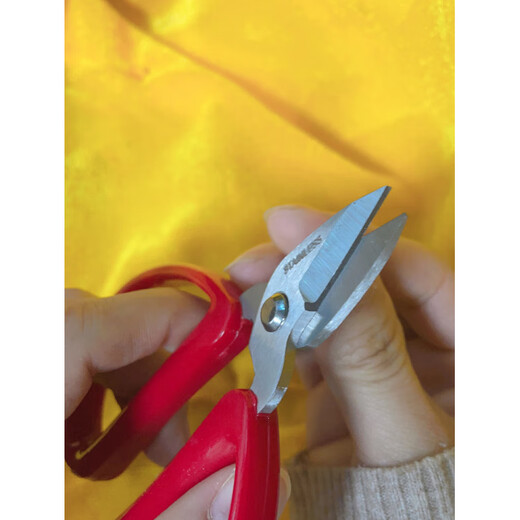 He Jiagong stainless steel plastic handle nail scissors, ultra-sharp hand scissors, small filament scissors, household short-blade scissors, stainless steel short-blade hand scissors (pack of 6)