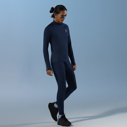 Macondo original single product men's running fleece base suit 5th generation top black pants black 3XL