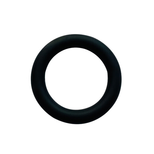 Silicone teether food-grade hole-shaped circle ring bite gum for babies during the oral period to prevent falling off and bite, light pink