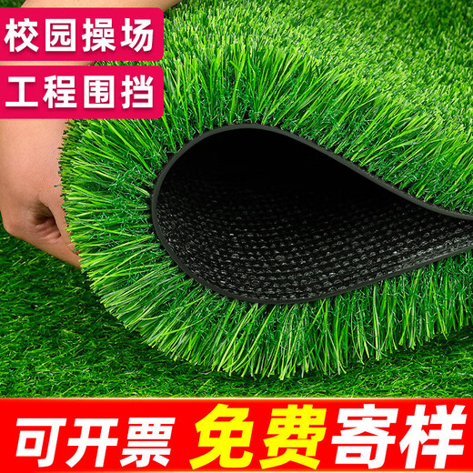 Artificial simulated turf carpet kindergarten outdoor green plastic turf football field paving artificial fake turf mat 2.5 cm extra dense and non-removable 2 meters wide * 5 meters long