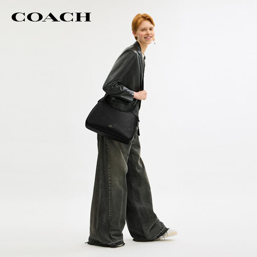 COACH brand direct supply women's ELLA shoulder crossbody bag rich black CCE47 New Year's Valentine's Day gift