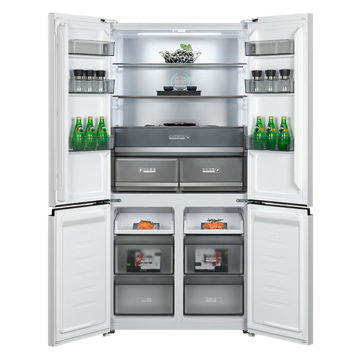 Homa 508 liter cross-door household maternal and child refrigerator large capacity ultra-thin embedded first-class energy efficiency three-frequency air-cooled frost-free four-door state subsidy trade-in