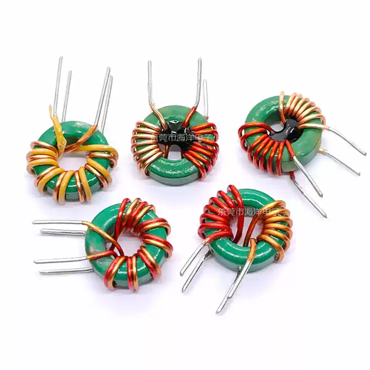 9*5*3--600UH400UH split-wound toroidal inductor magnetic ring common mode inductor manganese zinc inductor 3A 250UH0.6 line vertical split-wound 10 pcs