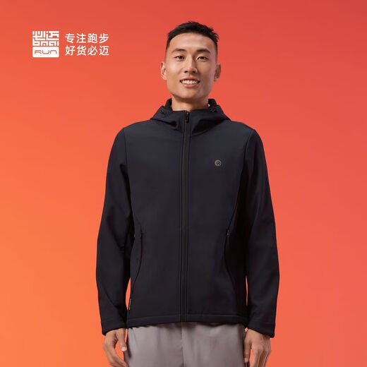 Bmai running windproof warm soft shell sports jacket men's quick-drying and moisture-repellent autumn and winter windproof warm top for men
