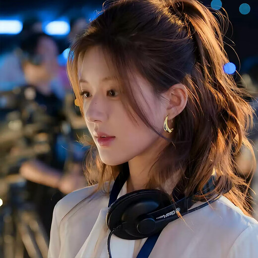 Idel promised me to dazzle Zhao Lusi's same style golden water drop hoop earrings for women 2025 new high-end earrings earrings jewelry E4112 Xu Yan's same style earrings