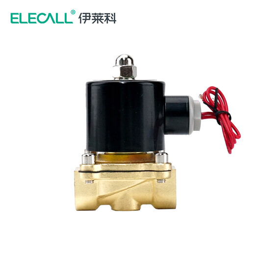ELECALL solenoid valve (4 points) Copper water valve oil valve air valve normally closed type AC220V 2W-160-15