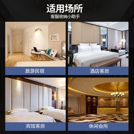 Yigongding Linen Cart Room Service Cart Hotel Multifunctional Cleaning Trolley Cleaning Cart Disassembled Blue