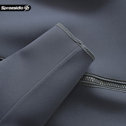 Spraesidio one-piece warm wetsuit swimsuit for men and women thickened cold-proof swimming wetsuit for adults long-sleeved 3mm winter swimming jellyfish suit black short-sleeved 3XL