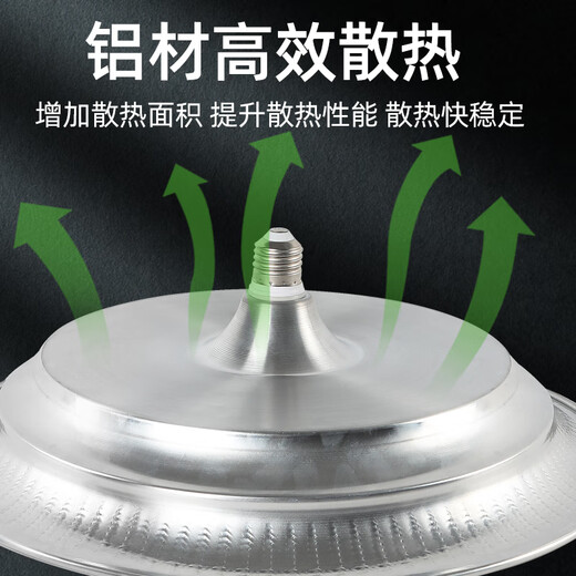 Biuyum three-proof industrial and mining lamp flying saucer lamp e27 screw lighting industrial factory super bright chandelier commercial lighting high bright white light three-proof industrial and mining lamp 50w