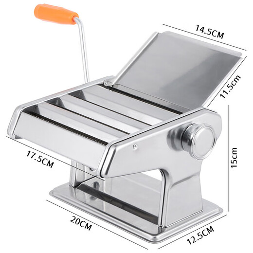 Ogilvy stainless steel household hand-pressed noodle machine hand-rolled noodle machine dumpling noodle machine manual three-knife noodle press