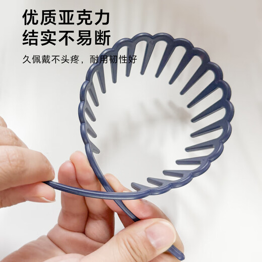 Banzheni hairband, face cleansing headband, non-slip toothed hairpin, men's back hair, oily head, short hair headband, broken hair organizer
