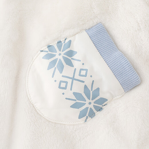 Yingshi shopping mall same style children's hooded jacket knitted short winter warm boy coat jacket new style cream white 90 cm