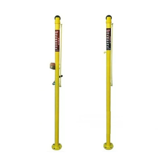 Shixishuo outdoor badminton rack standard grid fixed badminton column campus household floor-mounted pickleball rack outdoor ground type (expansion screw fixed) + ordinary badminton net