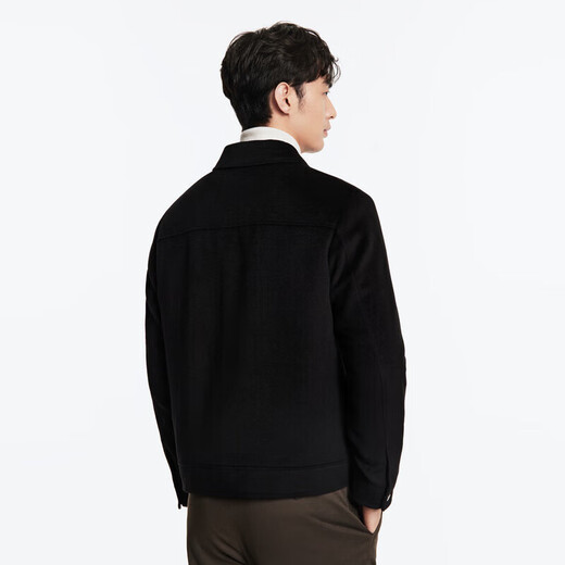 Jiumuwang Men's Jacket Men's Autumn and Winter Quality Wool Warm and Comfortable Lapel Business Jacket for Men