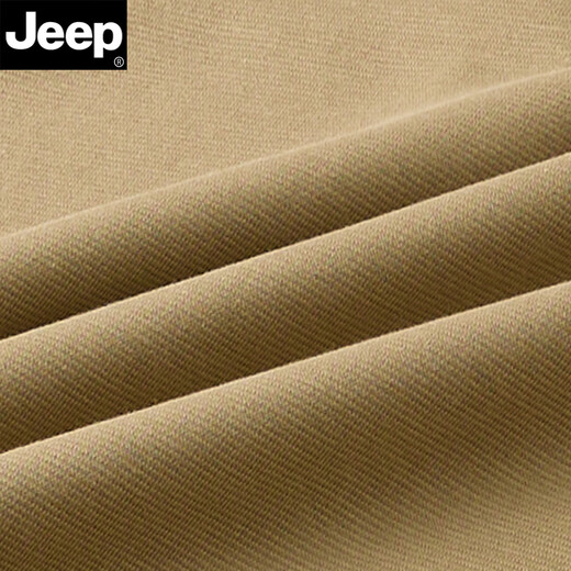 JEEP sweatshirt men's autumn new round neck casual bottoming shirt cotton skin-friendly solid color Henry collar T-shirt with dark green XL