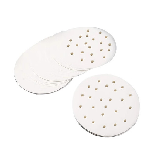 JCZS German brand steamer paper steamed bun pad paper food-grade household special steamer cloth pad steamed bun pad cloth one 100 sheets 9cm non-stick steamer paper