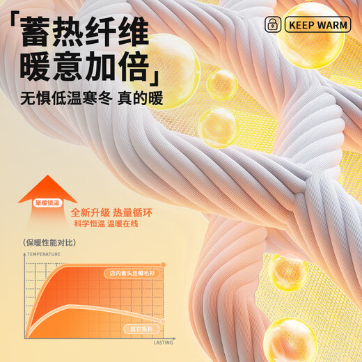 MINISO Autumn and Winter Retro Henley Collar Hooded Knitted Pullover Men's Heavy Drape Warm Sweater Light Gray L