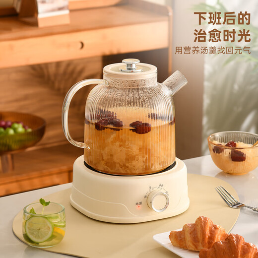 Health kettle, kettle, hot water kettle, thermostatic kettle, tea kettle, tea kettle, one-piece glass, fully automatic, small household, multifunctional office, large capacity, high borosilicate glass with tea drain 2L