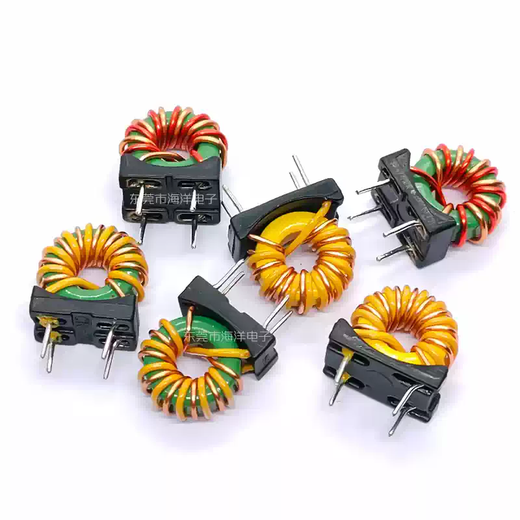 9*5*3--600UH400UH split-wound toroidal inductor magnetic ring common mode inductor manganese zinc inductor 3A 250UH0.6 line vertical split-wound 10 pcs
