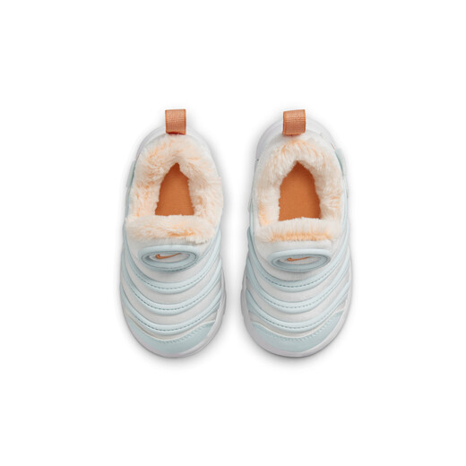 Nike caterpillar baby breathable soft-soled sports shoes for boys and girls in winter, baby cushioning NIKE FB7175 181 mountain peak white/psychedelic orange/white/glacier blue/cream peach 26