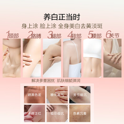 Han Shu Whitening Body Lotion Essence Brightening Hydrating Moisturizing Body Lotion Niacinamide Women's Anti-Dry Skin 250g