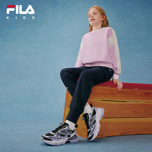 FILA children's running shoes 2025 winter men's and women's middle and large children's sports shoes time and space