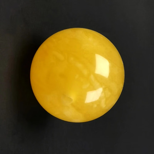 Amber School, one thing, one picture, one certificate, beeswax single bead, natural amber with separated beads, loose beads, Russian material, no cracks, round beads, 2.13 g, 15.2 mm