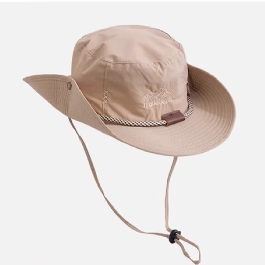 Children's sun protection hiking hat sunshade boys and girls large brim outdoor anti-UV denim fisherman sun hat black