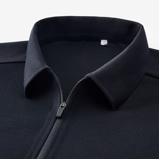 Shanshan long-sleeved polo shirt for men in autumn mulberry silk blended soft, warm and skin-friendly business casual commuting lapel top