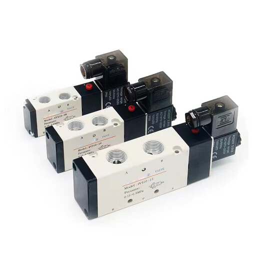 Yadeke solenoid valve 4V210-08V 4V310-10 solenoid electric valve pneumatic control valve 220V air valve 24V 4V210-08AC220V high quality