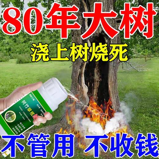 Special medicine for rotten tree roots: cyclozinone, special for removing big trees, powerful root rot king, one drop of tree dead and rotten root agent fertilizer, big tree dead 100ml 1 bottle