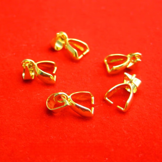 Yuebu anti-gold melon seed buckle 18 gold anti-999 gold men and women jade buckle jade pendant buckle pendant buckle pendant buckle size 3