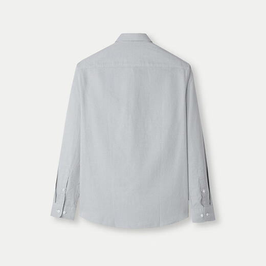 Heilan House (HLA) long-sleeved casual shirt men's pure cotton button-down shirt men's autumn light gray A4 40 175/92A recommended 137-148Jin Jin equals 0.5 kg