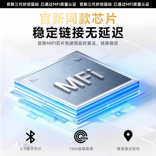 UKX【美国MFI认证】妙控鼠标键盘适用于苹果ipad平板MacBook笔记本电脑台式air无线蓝牙键鼠套装静音 【妙控鼠标-苹果白】MFI质量认证原版妙控手势 顶配同芯【官新1:1还原妙控手势】