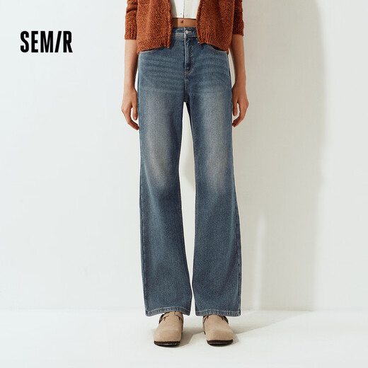 Semir Senrou | Jeans Women's Winter Warm Plush Stretch Pants 2025 Hong Kong Style Flared Pants 109725124003