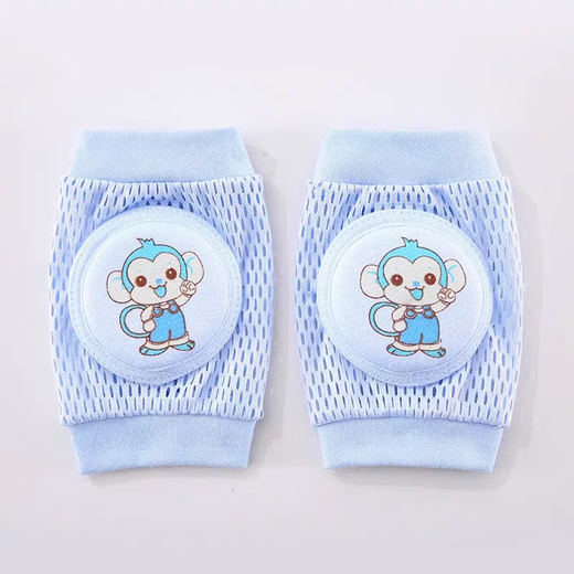 Xincong baby knee pads for toddlers in summer, toddler crawling knee pads, anti-fall, children's elbow pads for learning to walk, pink baby elephant, 3 months to 4 years old, thickened anti-slip sponge