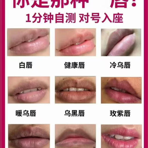 Pink Lip Cinema Cherry Blossom Pink Girly Powder Technique Set Pink Lip Three-piece Set 1 piece