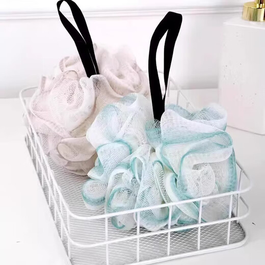 Bathing and bathing balls, pet bathing flowers, foaming bath supplies for cats and dogs, large bathing flowers that do not fall apart when soaking in the bath, gradient bathing ball - peach pink - 1 piece