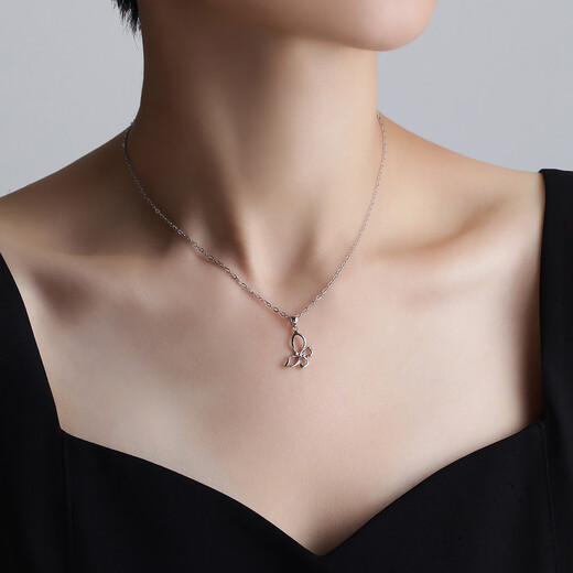 Ming brand jewelry platinum pendant Pt950 white gold Phantom Butterfly pendant BFC0106 platinum pendant about 1.44 grams