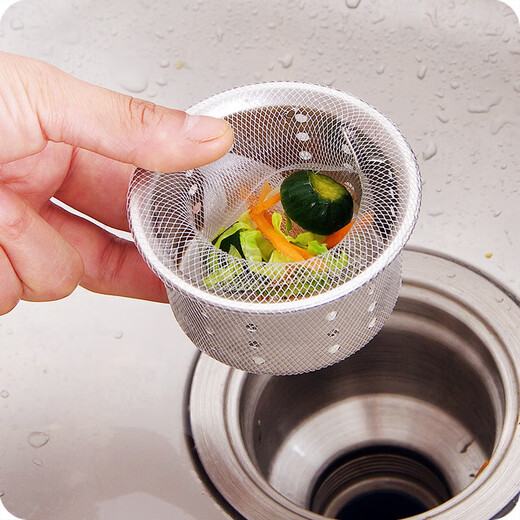 Kitchen sink drain mesh dishwashing sink filter disposable sink sewer floor drain mesh bag coarse mesh 30 pieces
