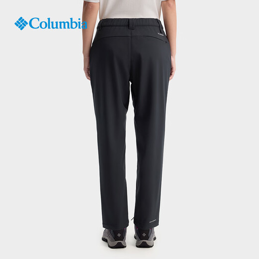 Columbia Zhang Jingyi's same style Columbia outdoor women's water-repellent suede lining sports travel casual trousers XR9492 010 Asia-Pacific slim fit black M (160/62A)